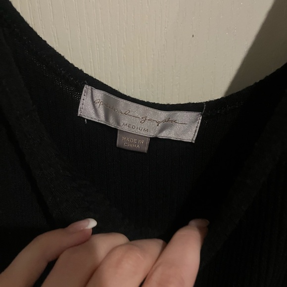 Spiritual Gangster Black Sleeveless ribbed Jumpsuit - Picture 4 of 5